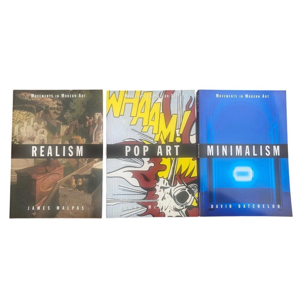 Movements In Modern Art Set of 3 Books Pop Art, Minimalism, Realism Excellent
